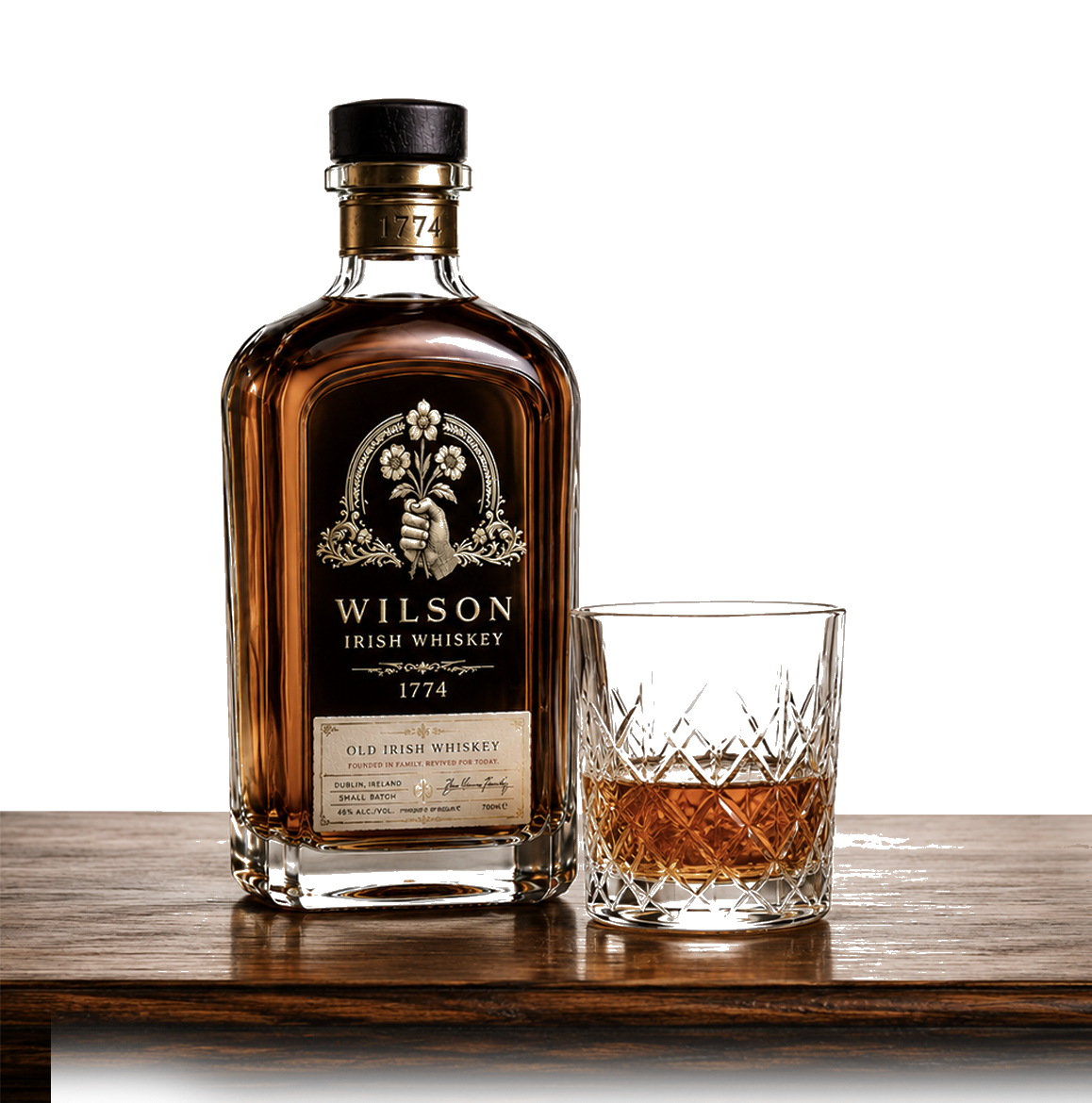 Wilson Whiskey on Bar